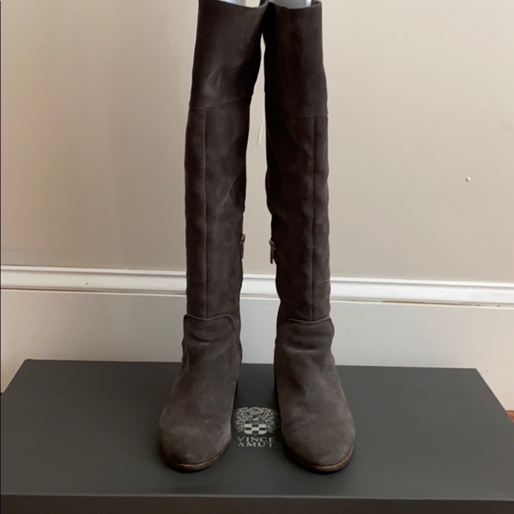 Vince Camuto - Knee Covered Boots - Grey